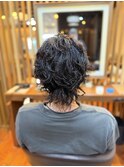 鎌倉メンズセンターパートフェザーパーマ２０代３０代