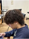 茶髪ツイスパマッシュウルフ