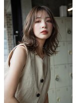 エインアンリー 明治神宮前(AIN.ANLY.)&nbsp;ミディアムパーマ、ミディアムパーマゆるめ、ニュアンスパーマ