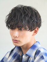 フィフス 大分(fifth)&nbsp;大分シャドウパーマメンズカットラウンドマッシュツーブロック
