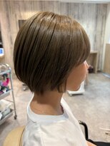 エヌアンドエー せんげん台店(N&A) 丸みショートボブ×ベージュブラウンカラー×小顔カット