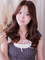 カバーヘア ブリス 戸田公園西口店(COVER HAIR bliss)&nbsp;ミルクティーブラウン顔周りレイヤーパーマゆる巻きロング20代a