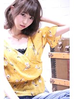 ホラン(HoLan)&nbsp;HoLan☆波ウエーブロブxシアーグレージュxルーズカール 3