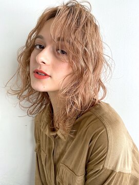 ミラバイグリーン(Mira by green) medium　layer　×　ｃｒｅａｍ　perm　＃１