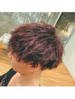 ブランシェ 西松山店&nbsp;ツイストスパイラル×赤メッシュ