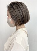 韓国ヘアイルミナカラー髪質改善ブリーチカラーミントアッシュ