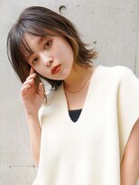 ラフィス ヘアーフラム 難波戎橋2号店(La fith hair flamme) 【La fith】イヤリングカラー×くびれミディ