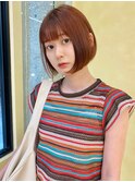 透明感カラー暖色カラー髪質改善ボブ