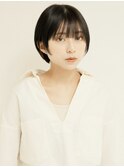 黒髪/グレーベージュ/レイヤーロング/前髪パーマ[新宿駅]