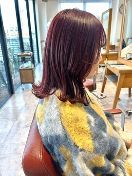 ルシュカイチマルニ(Rasca102) Rasca◇ピンクラベンダー　ミディアム　外ハネボブ