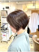 小顔イメチェンストレートショートボブ20代30代40代
