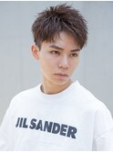 【メンズstyle】ベリーショートニュアンスパーマグレーベージュ