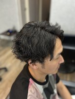 ヘア スパ リゾート リアン(hair spa resort Lien)&nbsp;＊センターパート×波打ち、波巻きMIXパーマ＊