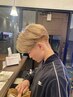 【池田限定クーポン】カット+ブリーチonカラー+（眉カットorTR）