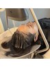 【ご褒美贅沢メニュー】髪質改善TR + 頭浸浴ヘッドスパ + カット+艶色カラー