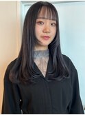 ダークグレー 髪質改善トリートメント 顔周りレイヤー 透明感