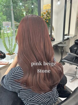 アルドーレフィエロ シンサイバシ(Ardore fiero shinsaibashi) ピンクベージュ/チェリーピンク/ブリーチなしカラー