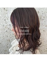 エマリ ニシカマクラ(EMARI)&nbsp;ボブインナーカラーパーマブリーチ