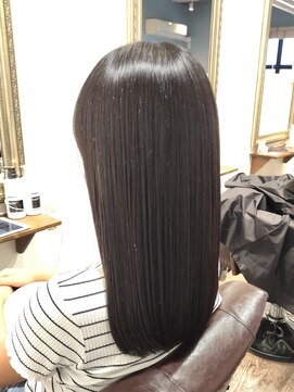 ヘアー グリーン(hair green) 30代40代50代/ミディアムストレート/ツヤ髪スタイル