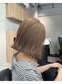 甘めボブ_メルティカラーフェミニンボブ似合わせカット
