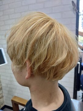 アトリエナガノ(atelier nagano) ツーブロック/メンズパーマ/センターパート/ニュアンスパーマ