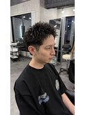 スパイキーショート/メンズパーマ/ピンパーマ/メンズカット
