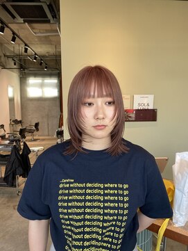 ニト(nito) pink beige × face layer