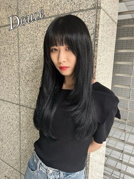 どぅ~す 梅田店 カラー+エクステ+カット