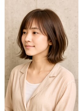 ヘアーディープ(hair deep) 軽ボブ×サンドベージュ