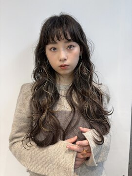 【e.dit tokyo Misa】ロングスタイルパーマハイライトカラー