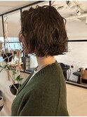 朝ラク動きの出るパーマボブ