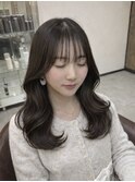 透けバング×ショコラベージュレイヤー