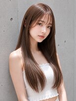 ソルナ 西宮(SOLUNA)&nbsp;ツヤさら水素ストレート×シースルーバング