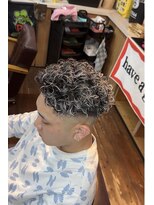 フォーティースリーヘアー(FORTYTHREE hair) 極道パーマ×ホワイトメッシュ