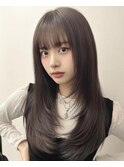 ココアベージュ/オリーブグレー/小顔/黒髪[立川/髪質改善]