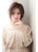 小顔に見せたい方へ ひし形×外ハネの黄金バランスショート
