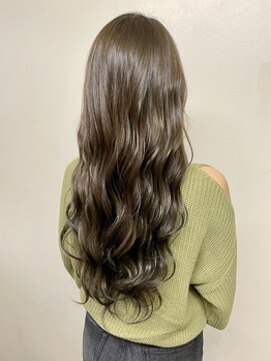 オアシス ガーデン 大和店(Oasis GaRDEN) カーキグレー×ウェービーロング