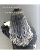 バトー(bAteAu)&nbsp;ホワイトブリーチ、グラデーション、シルバー