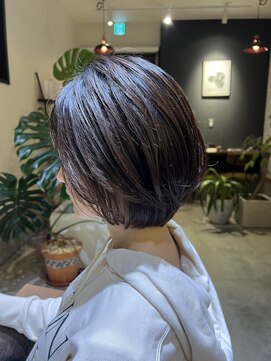ヘア サロン ルート 幕張(Hair Salon ROUTE) 《大人可愛い》20代30代40代ひし形丸みショート [ROUTE 幕張店]