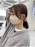 イメチェン/フェミニン/ダークアッシュ/束感/ダークアッシュ
