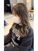 バレイヤージュブリーチカラーグレージュハイライトベージュ