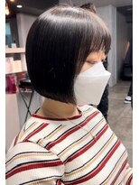 アイユー(ii+U)&nbsp;丸みボブ　艶ボブ　ボブカット　小顔カット　黒髪