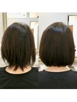 レヴィア(revia)&nbsp;艶髪ボブスタイル／内部補修トリートメントの効果