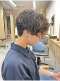 ショートボブパーマ20代30代40代イヤリングカラー大人可愛い