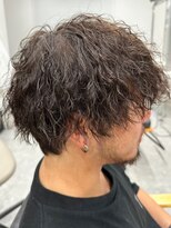 フゥ 宇都宮(FeU)&nbsp;波巻きパーマメンズパーマメンズヘアツーブロックツイストパーマ