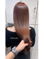 ヴァネッサ VANESSA&nbsp;ピンクベージュブラウンカラー韓国風ヘア×MIHO