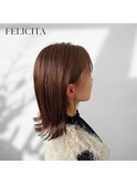外はねロブ×ナチュラルブラウンカラー＜佐藤颯＞