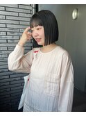 【hono】アッシュグレー/ストレートボブ
