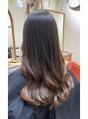 グラデーション  ×  外巻きスタイル