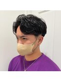 アッシュブラックカルマパーマベリーショートダーク《二子玉川》